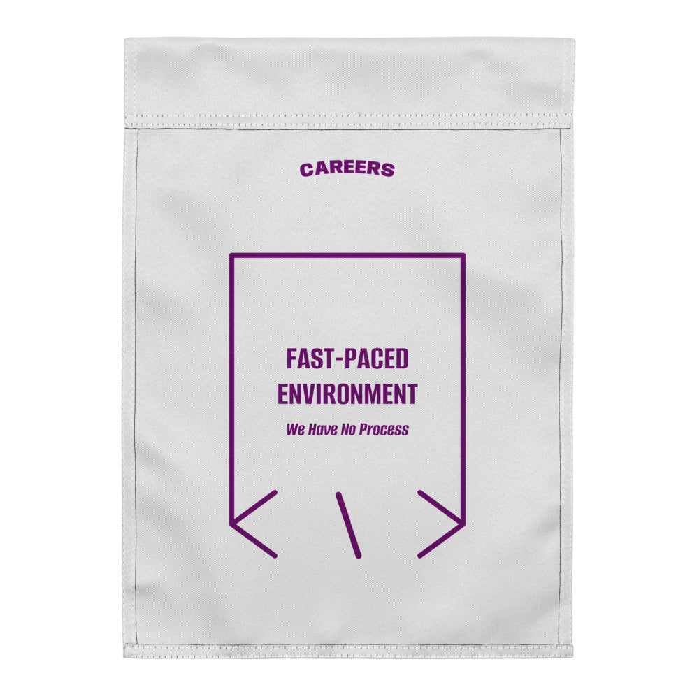 Fast-Paced Environment — White Purple back mockup