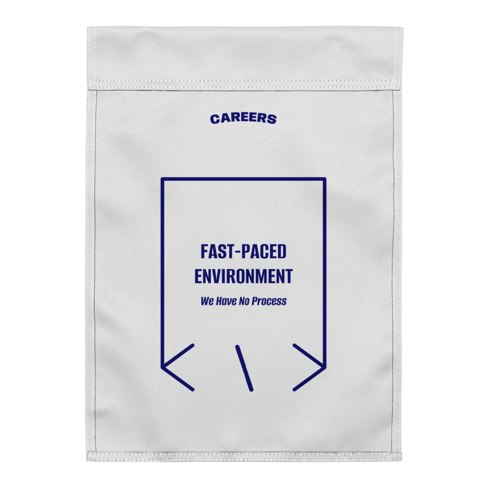 Fast-Paced Environment — White Navy back mockup