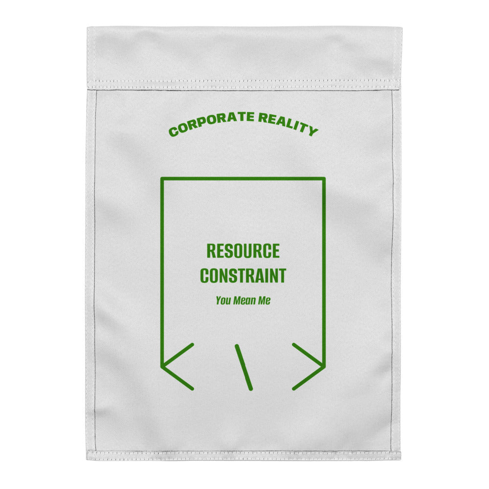 Resource Constraint — White Green back mockup