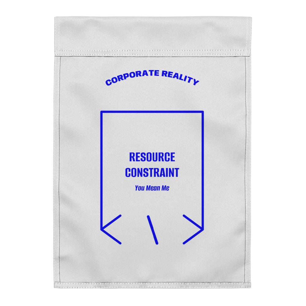 Resource Constraint — White Blue back mockup