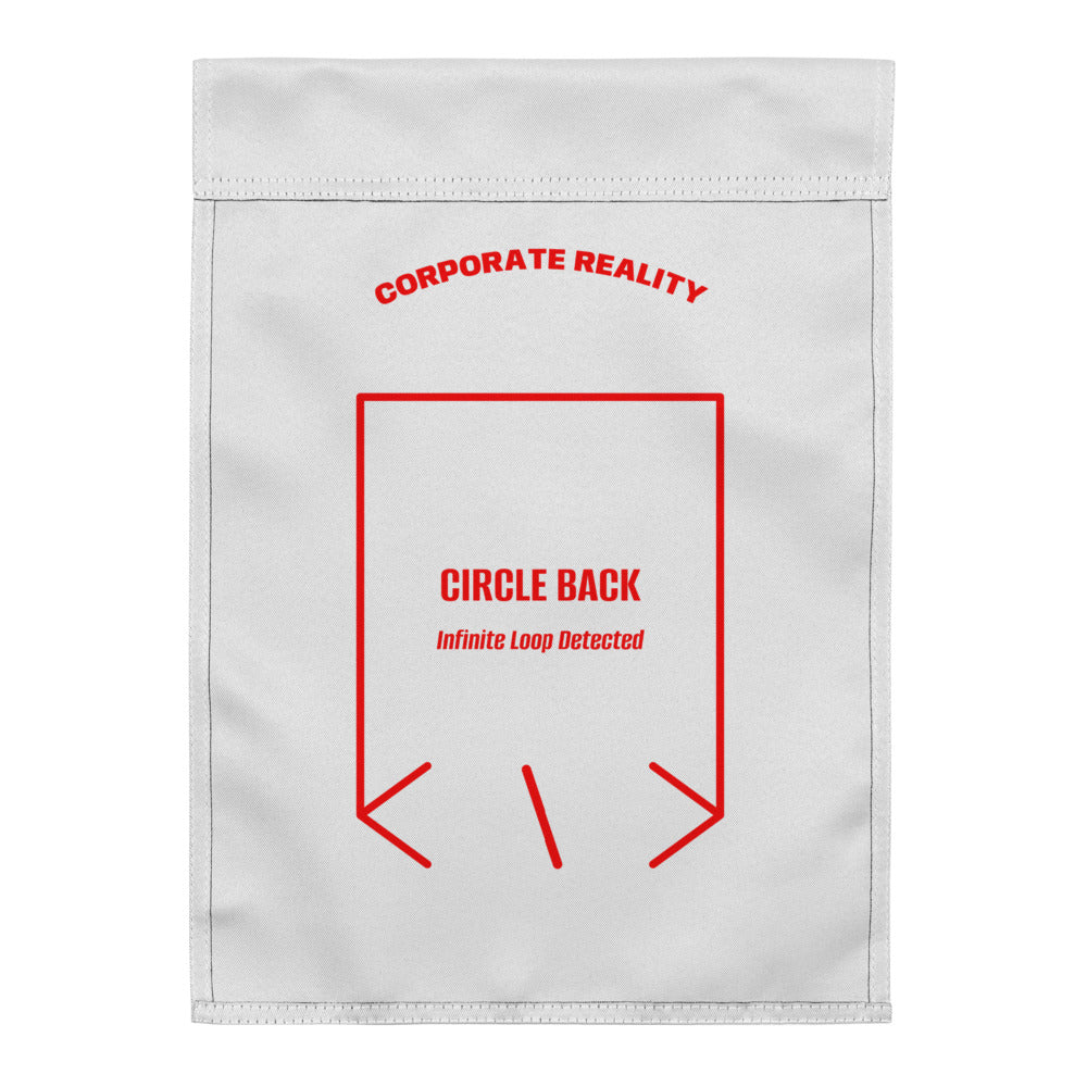 Circle Back — White Red back mockup