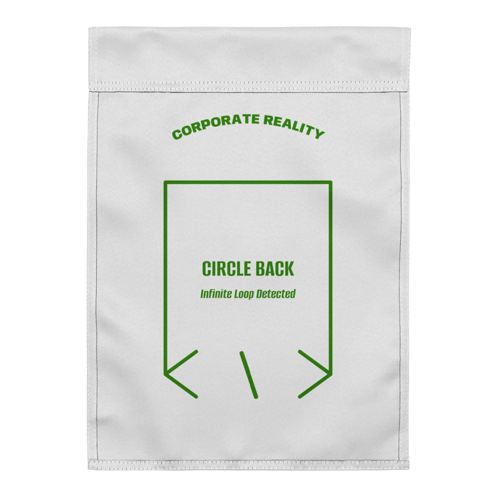 Circle Back — White Green back mockup