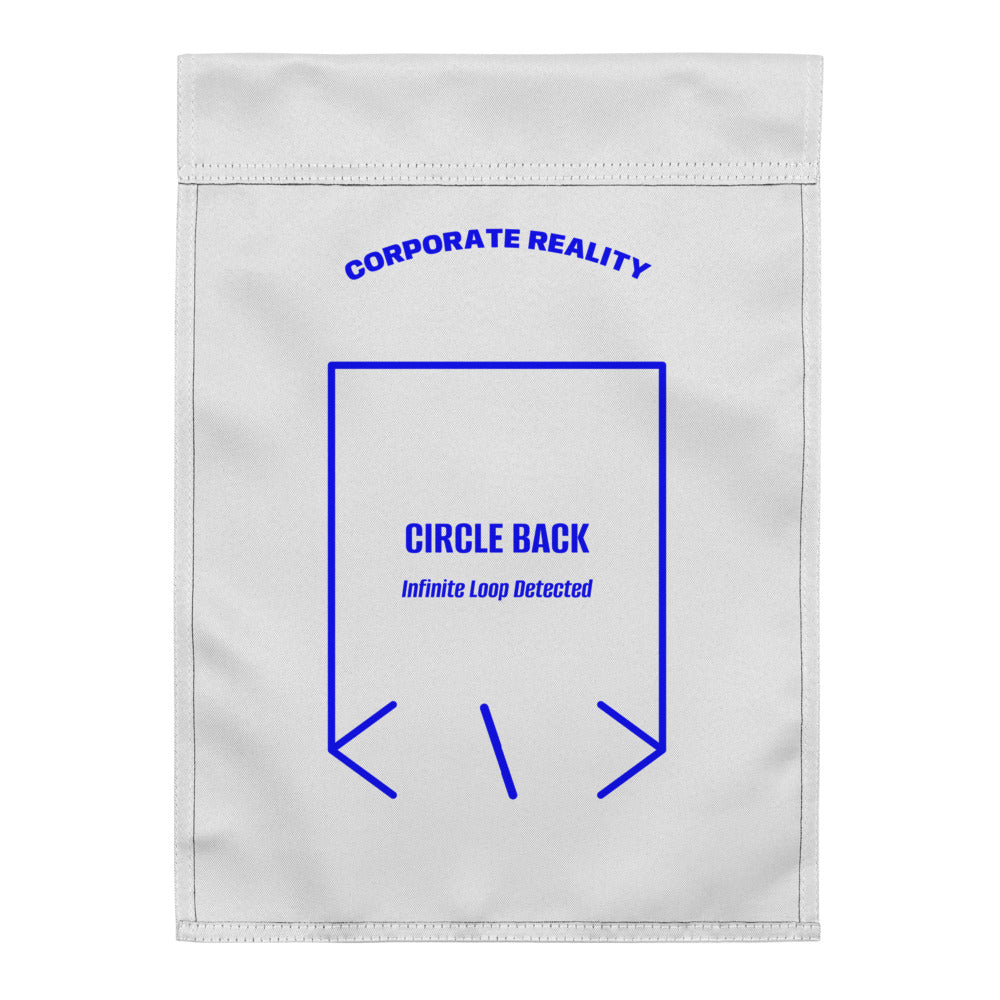Circle Back — White Blue back mockup