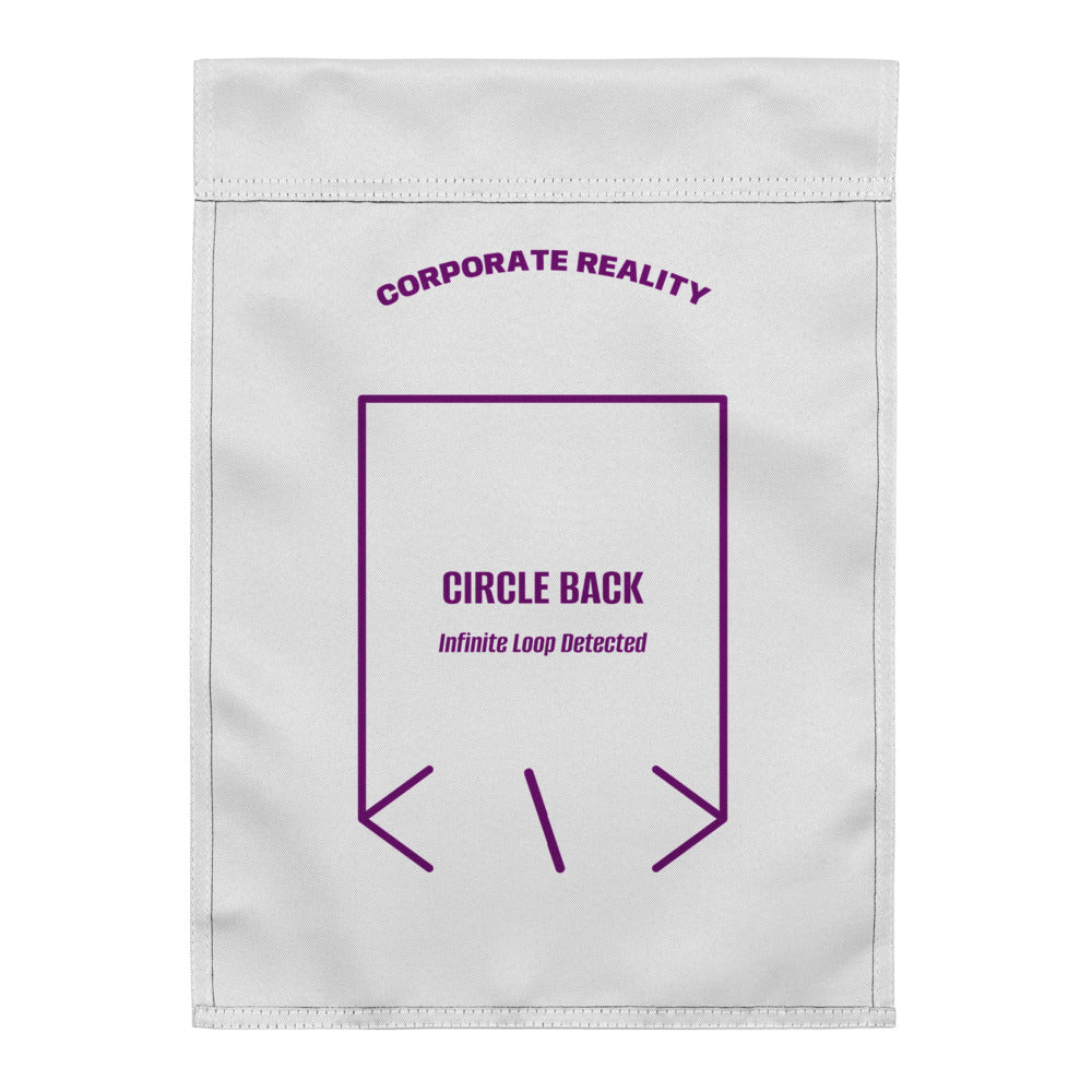 Circle Back — White Purple back mockup