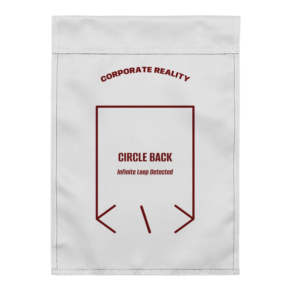 Circle Back — White Maroon back mockup