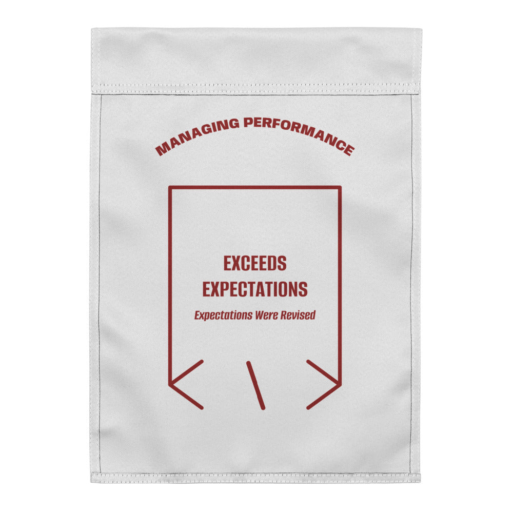 Exceeds Expectations — White Brown back mockup