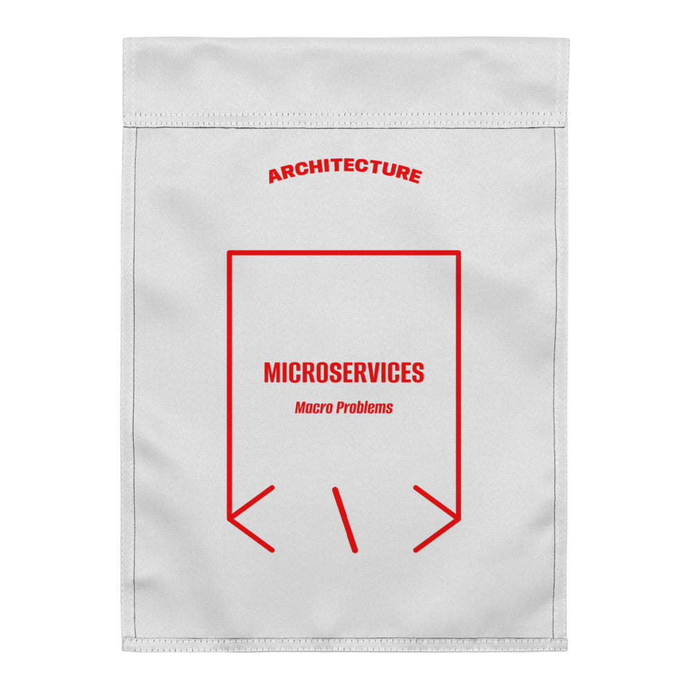 Microservices — White Red back mockup