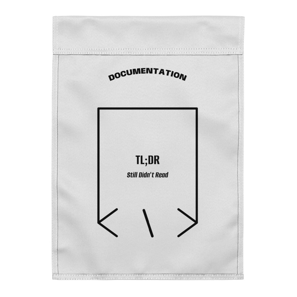 TL;DR — White Black back mockup