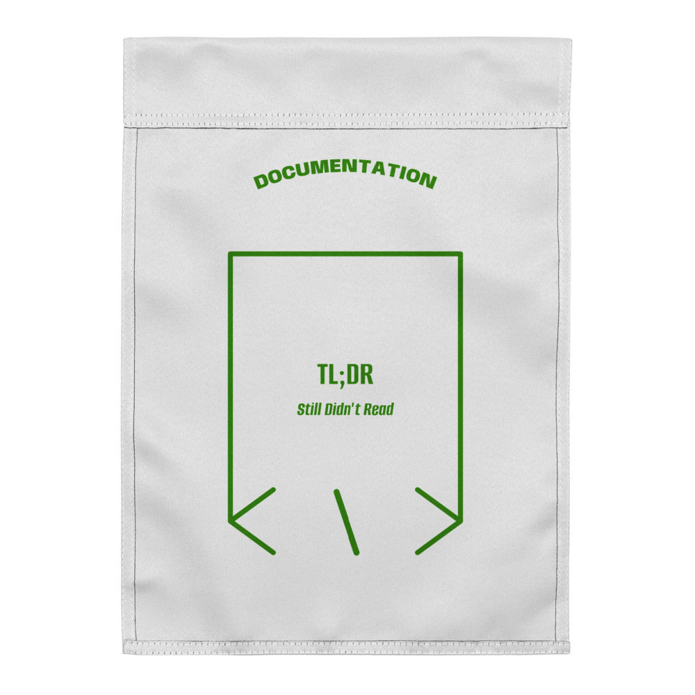 TL;DR — White Green back mockup