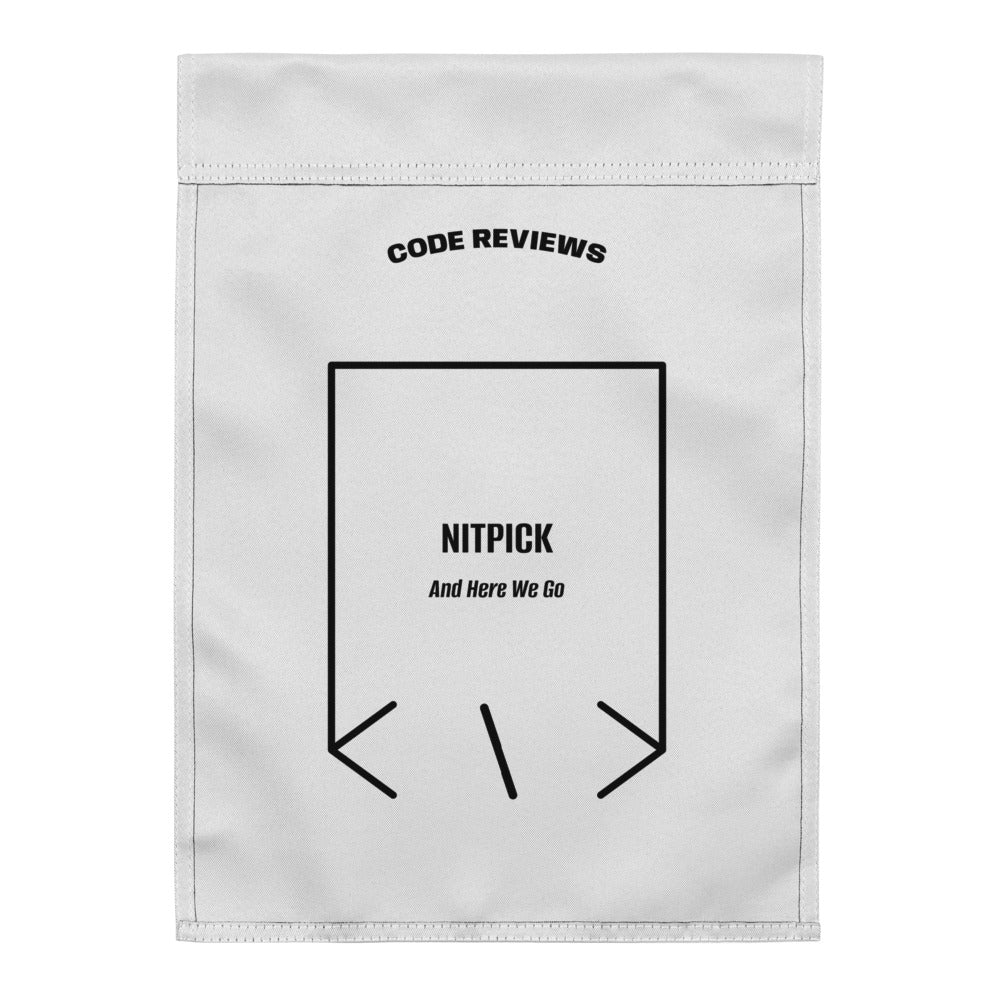 Nitpick — White Black back mockup
