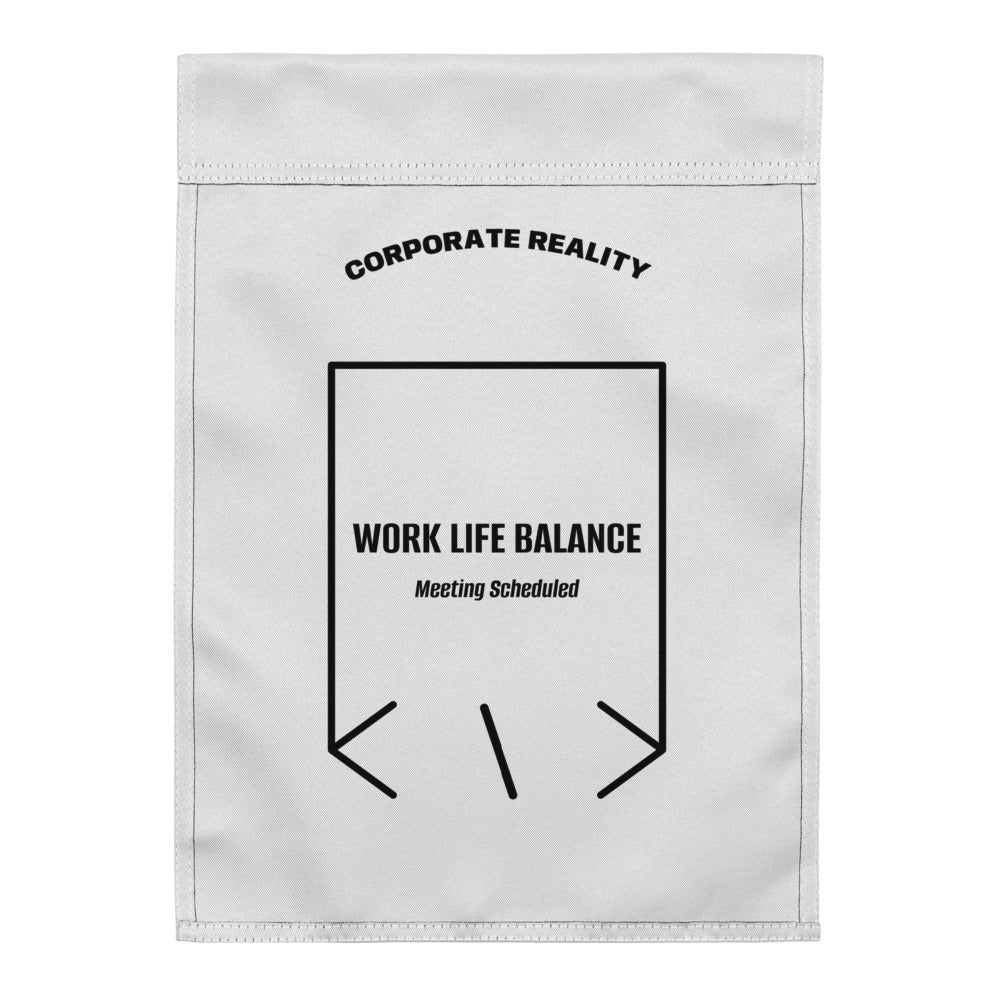 Work Life Balance — White Black back mockup