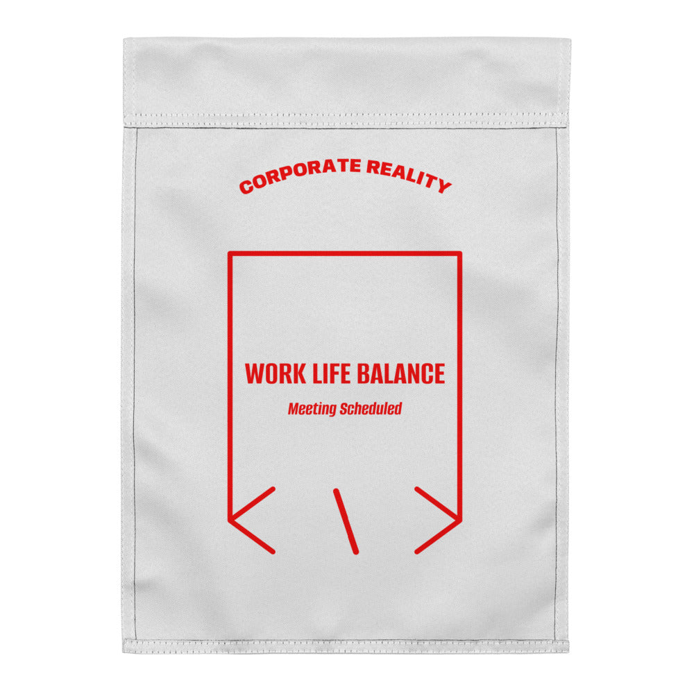 Work Life Balance — White Red back mockup