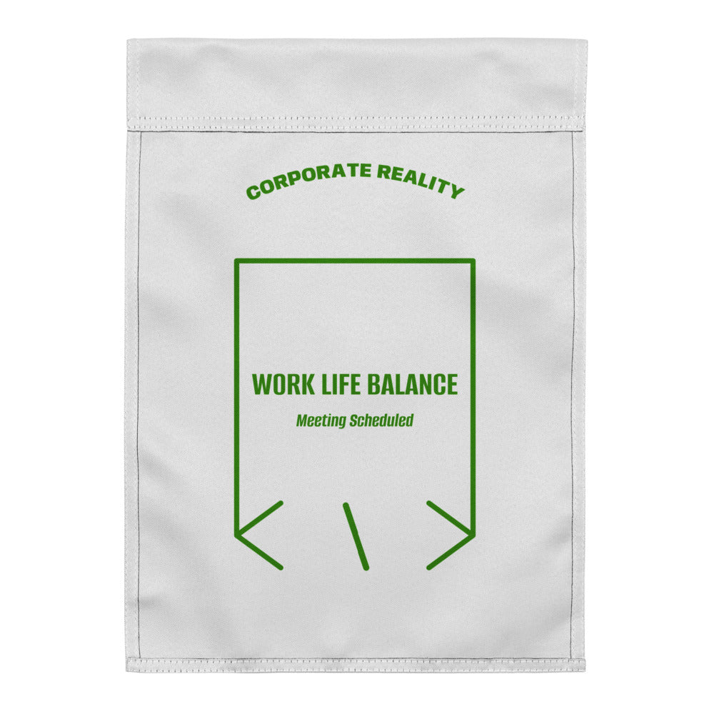 Work Life Balance — White Green back mockup