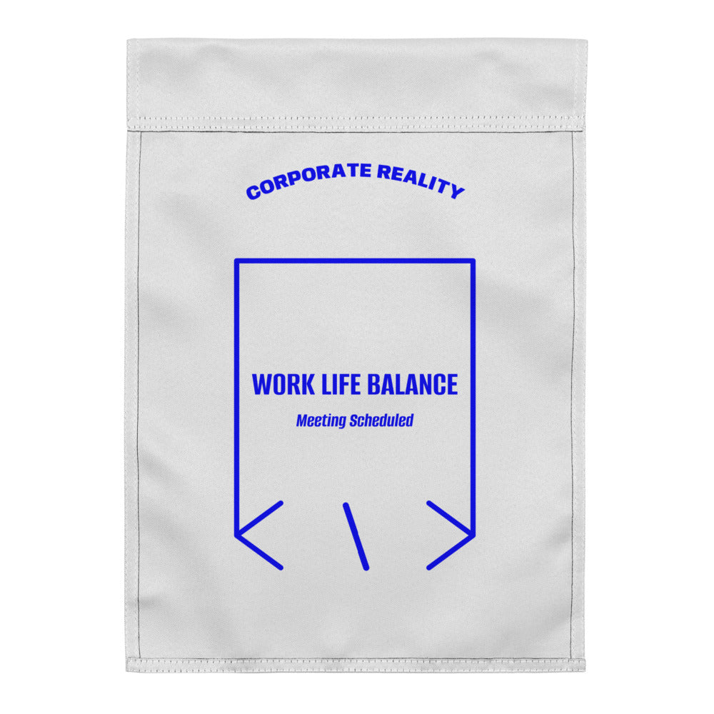 Work Life Balance — White Blue back mockup