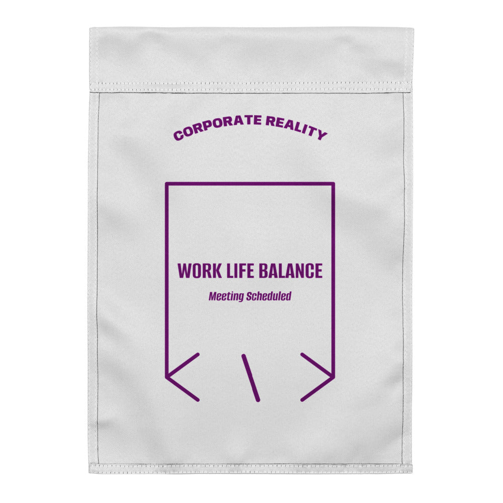 Work Life Balance — White Purple back mockup