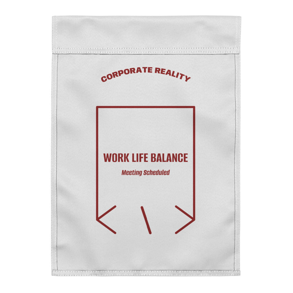 Work Life Balance — White Brown back mockup