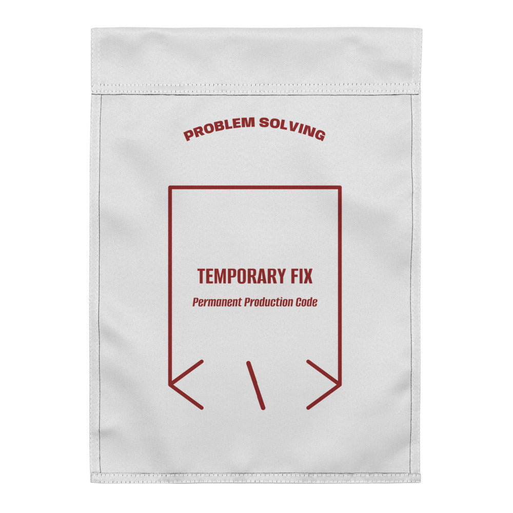Temporary Fix — White Brown back mockup