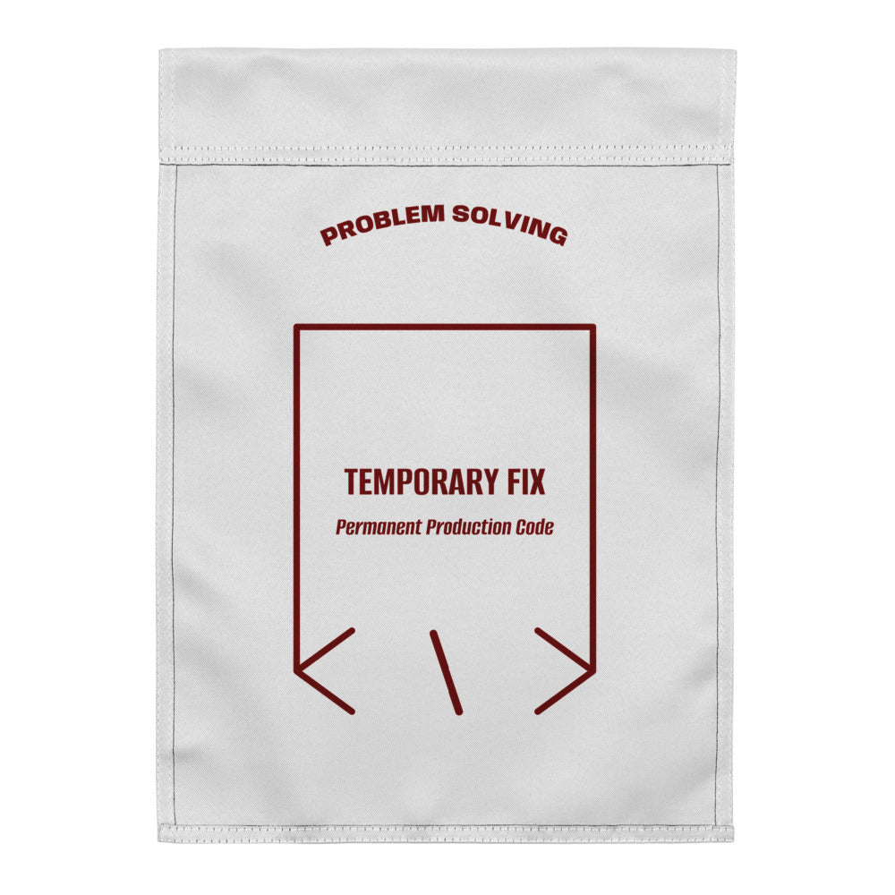 Temporary Fix — White Maroon back mockup