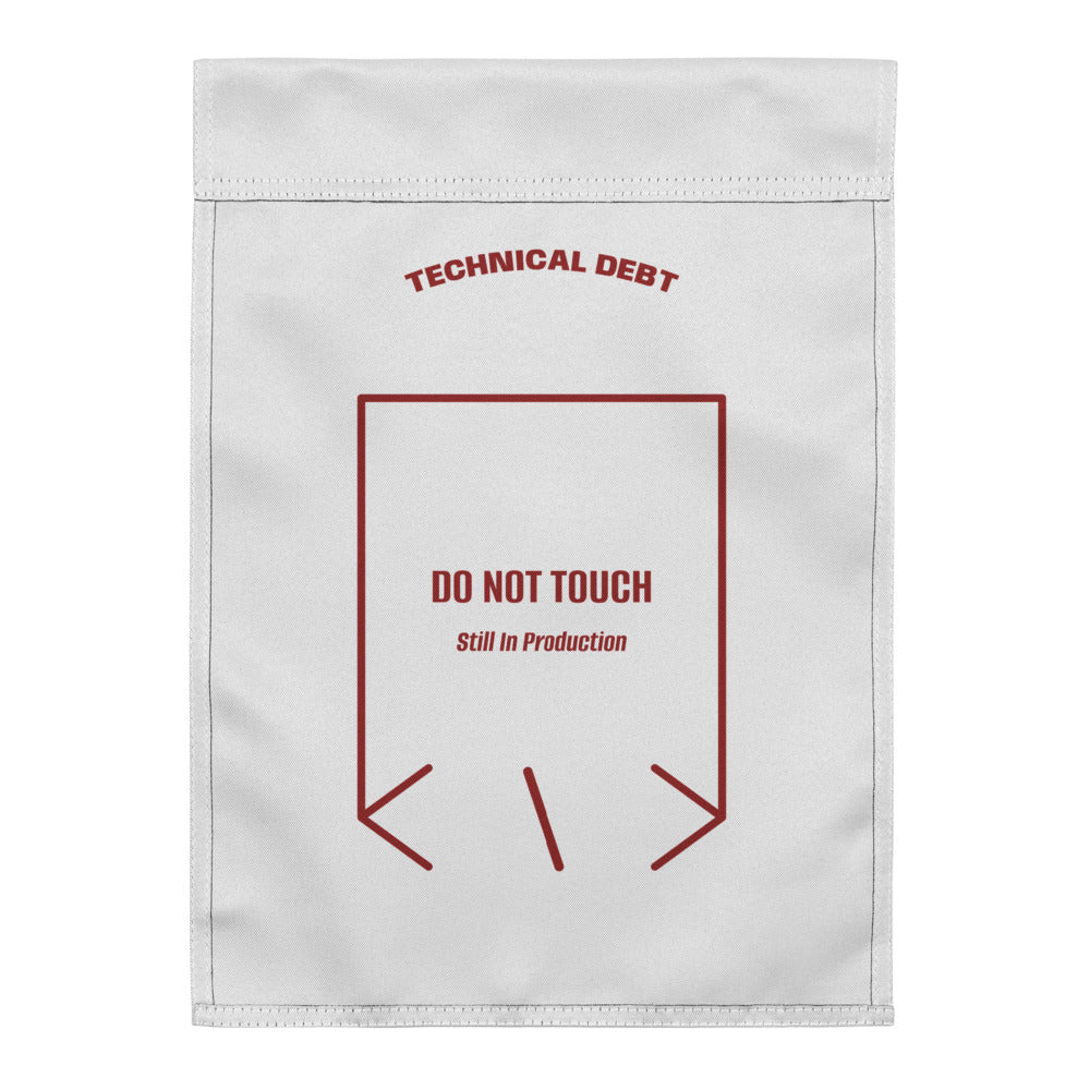 Do Not Touch — White Brown back mockup