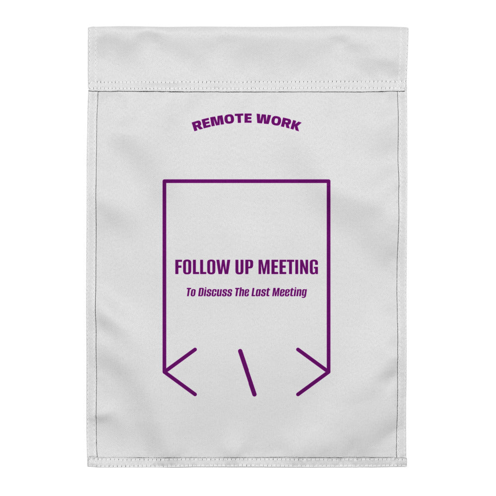 Follow Up Meeting — White Purple back mockup