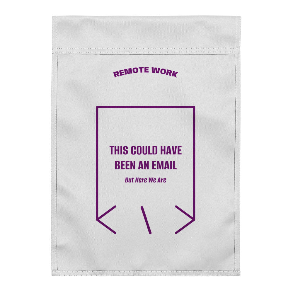 This Could Have Been An Email — White Purple back mockup
