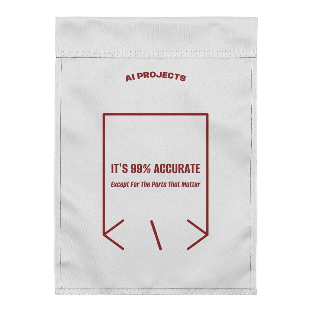 It's 99% Accurate — White Brown back mockup