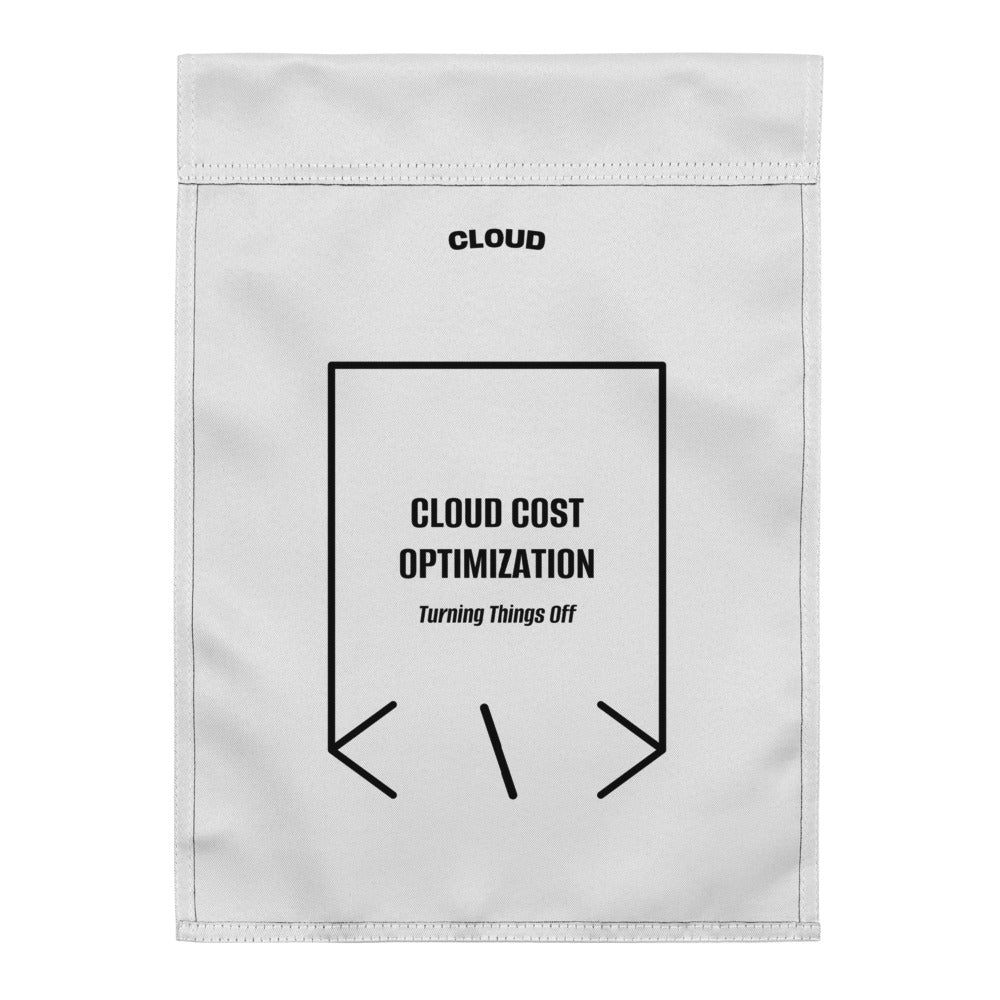 Cloud Cost Optimization — White Black back mockup