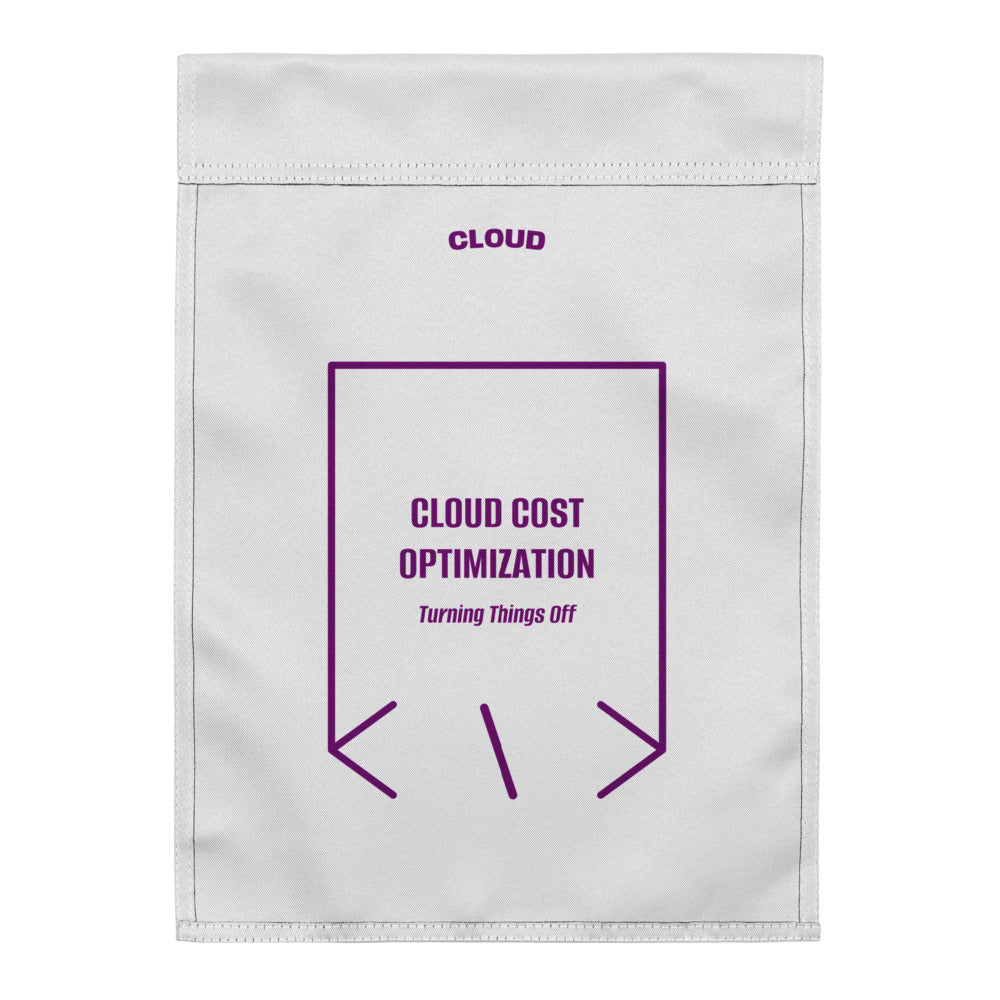 Cloud Cost Optimization — White Purple back mockup