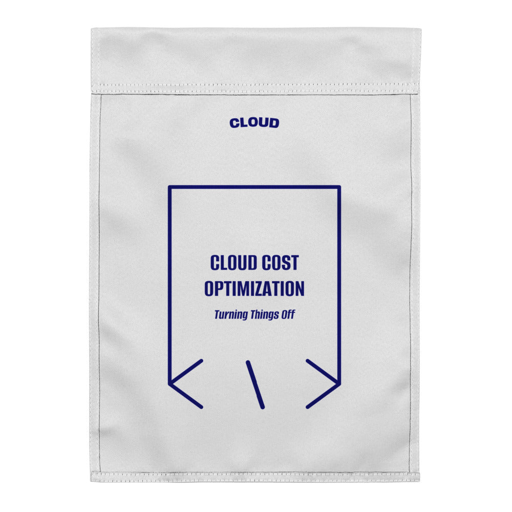 Cloud Cost Optimization — White Navy back mockup