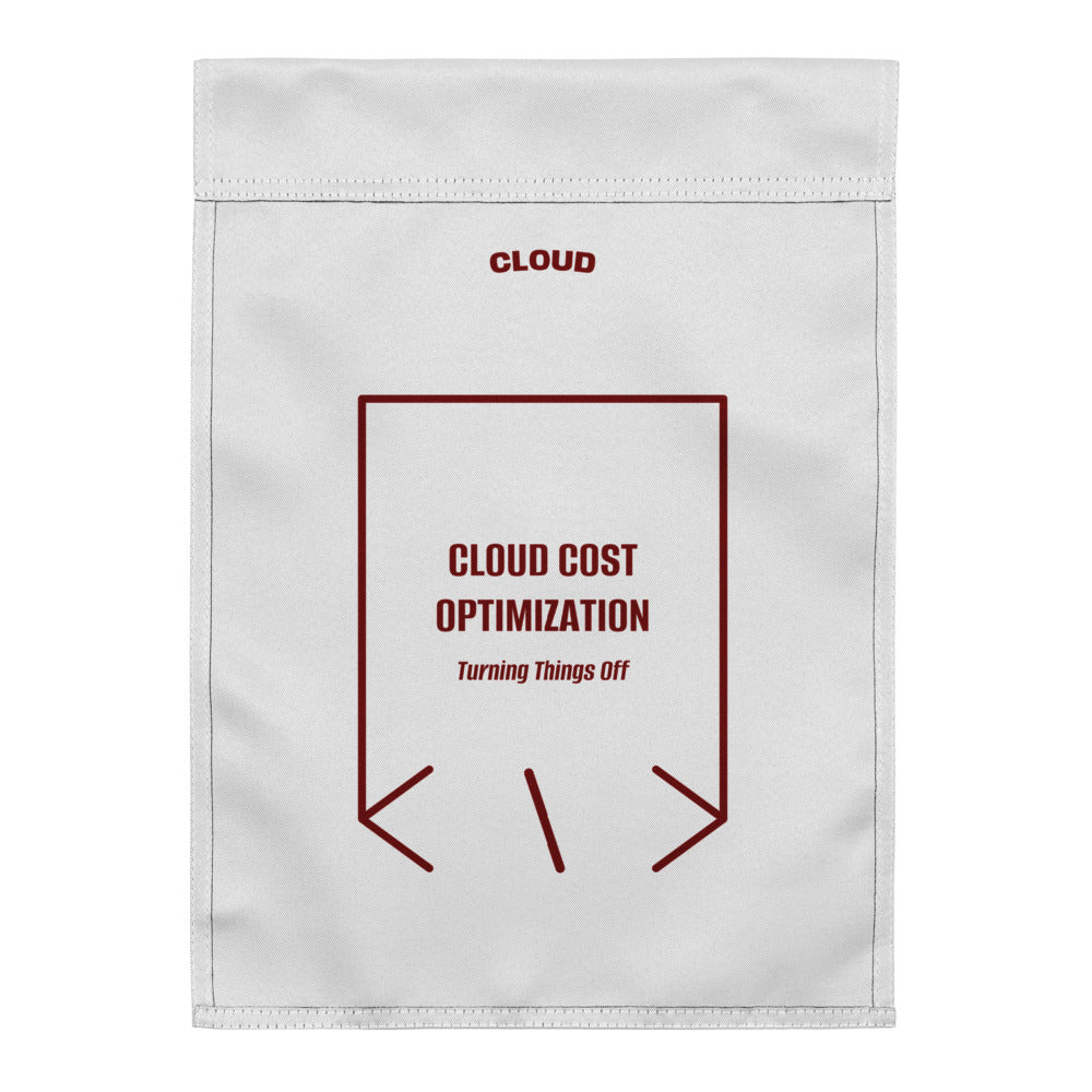 Cloud Cost Optimization — White Maroon back mockup