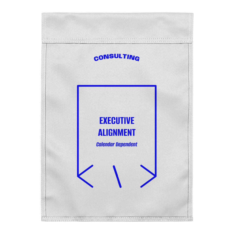 Executive Alignment — White Blue back mockup