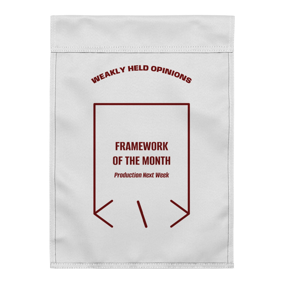 Framework Of The Month — White Maroon back mockup