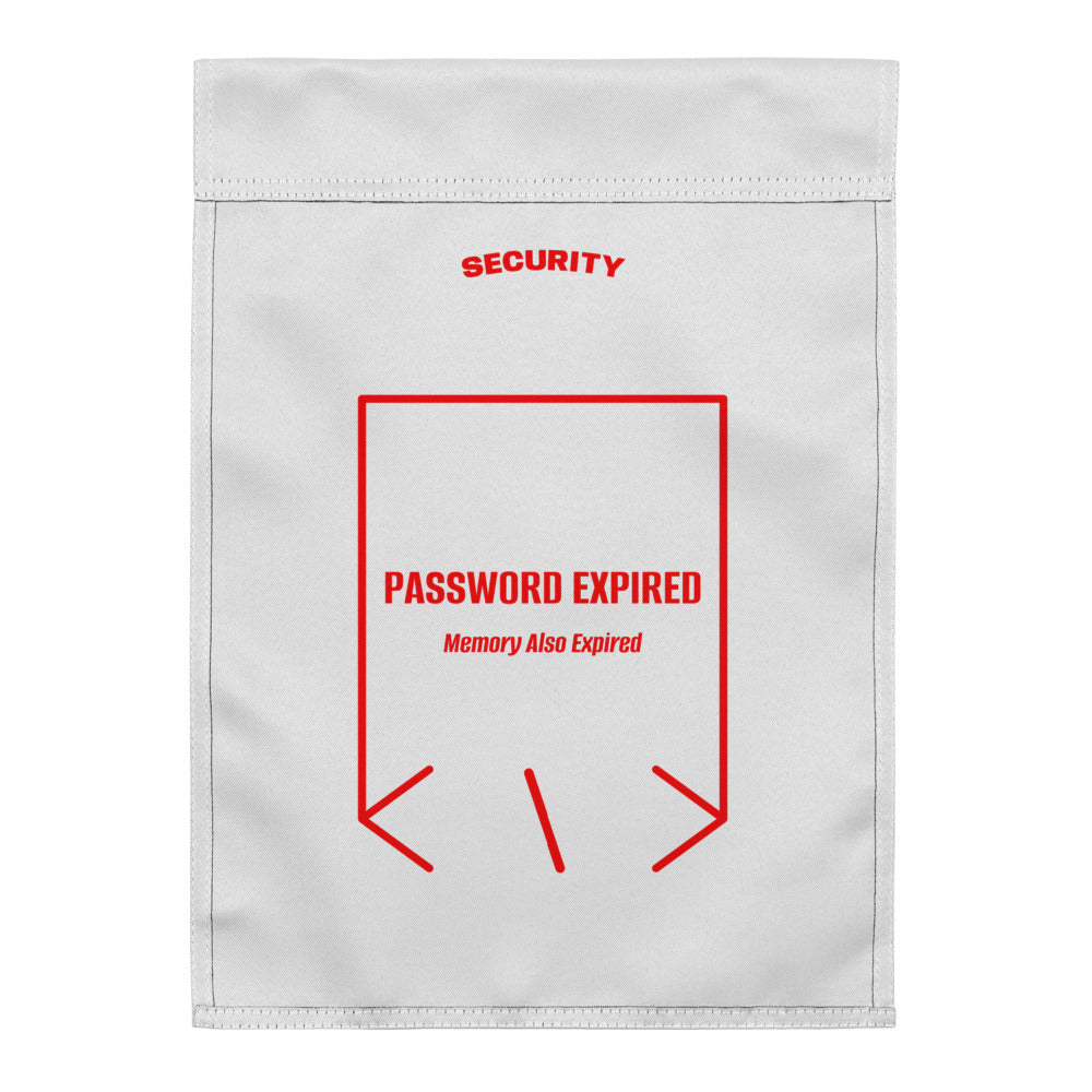 Password Expired — White Red back mockup