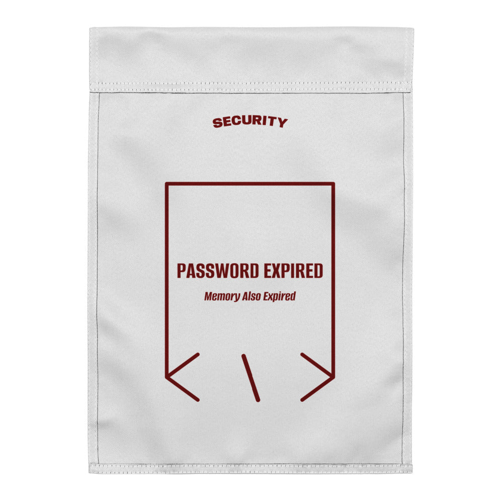 Password Expired — White Maroon back mockup