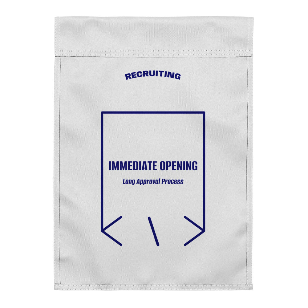 Immediate Opening — White Navy back mockup