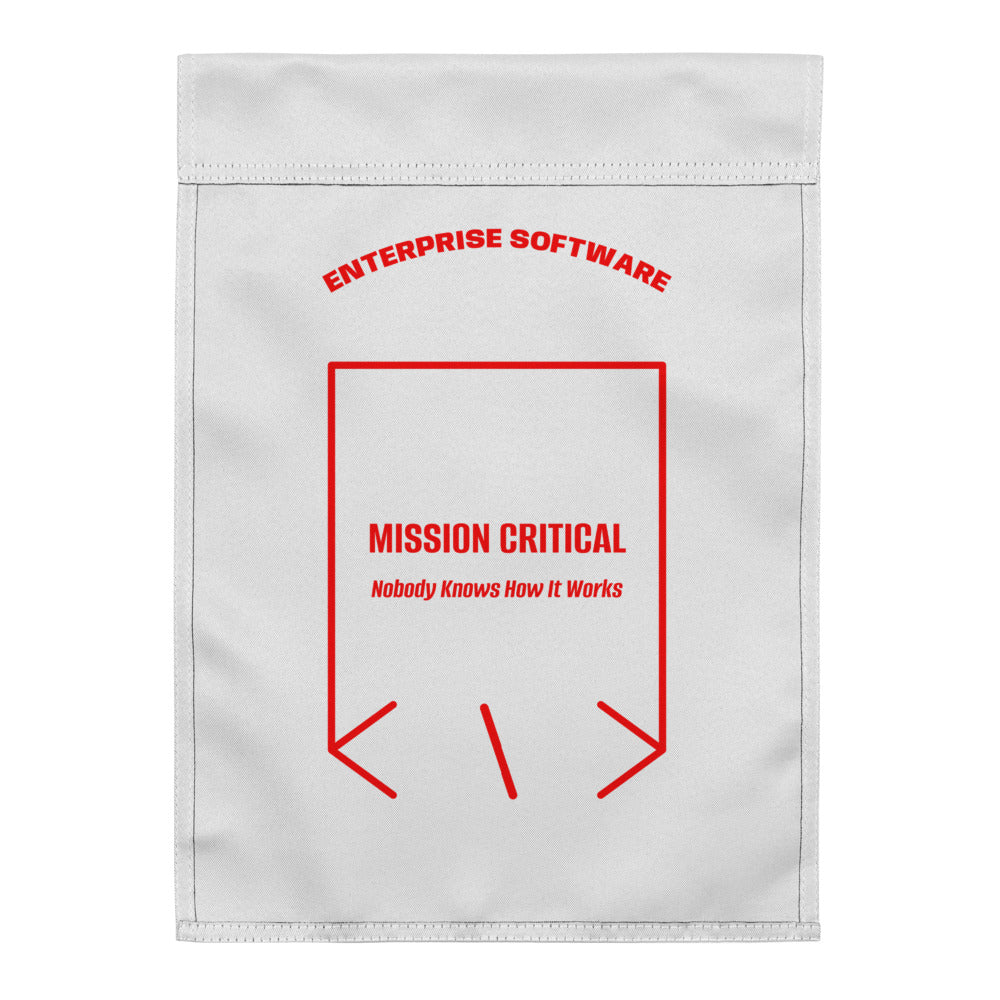 Mission Critical — White Red back mockup