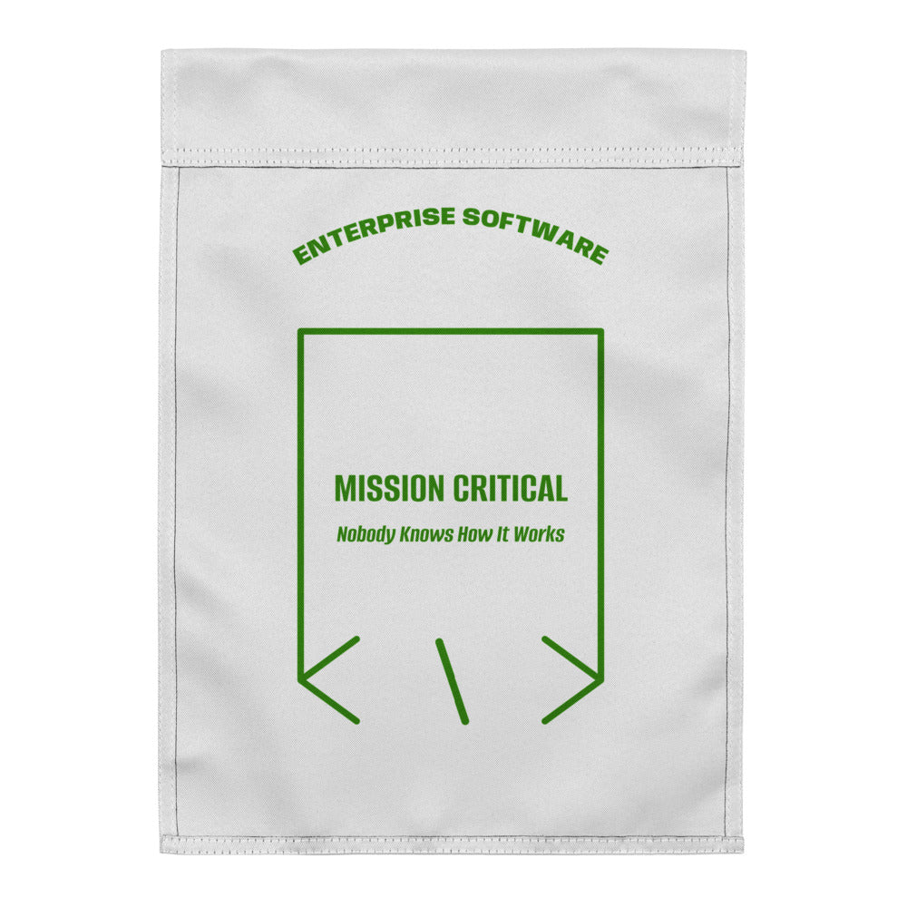 Mission Critical — White Green back mockup