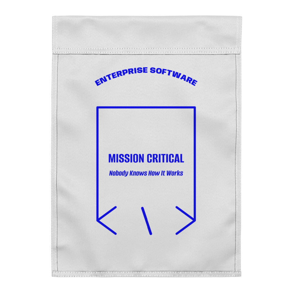 Mission Critical — White Blue back mockup