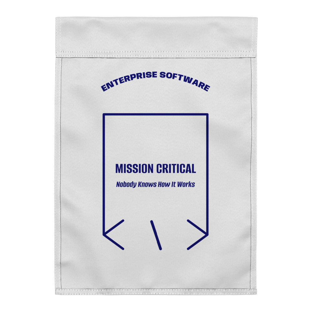 Mission Critical — White Navy back mockup