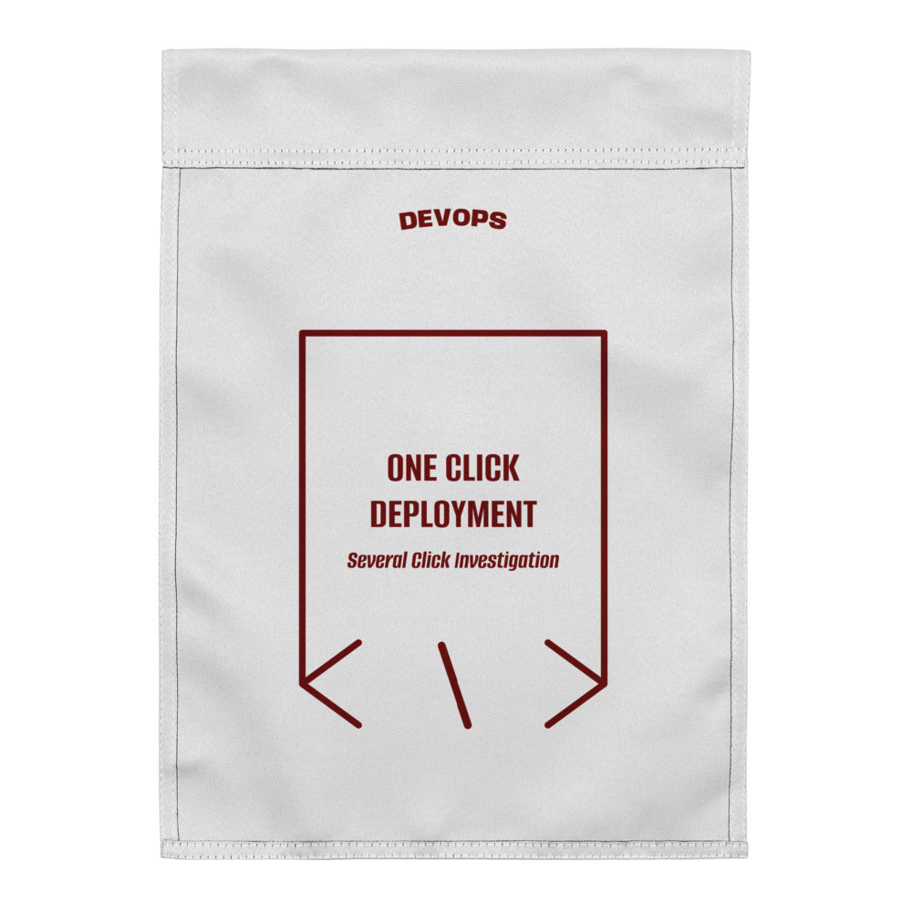 One Click Deployment — White Maroon back mockup