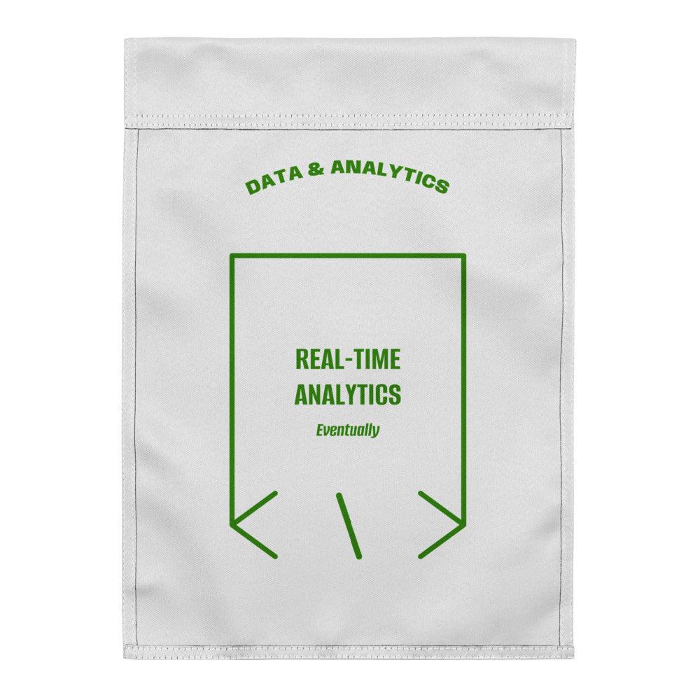 Real-Time Analytics — White Green back mockup