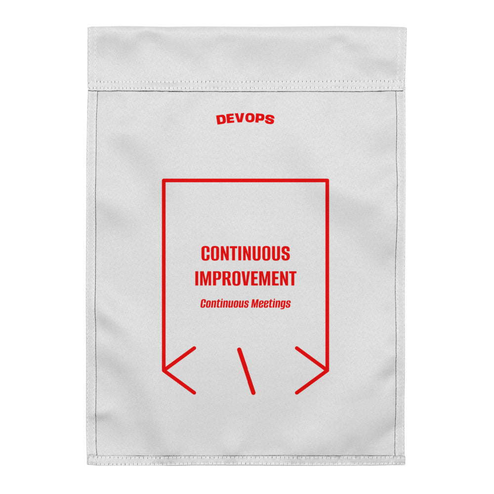 Continuous Improvement — White Red back mockup