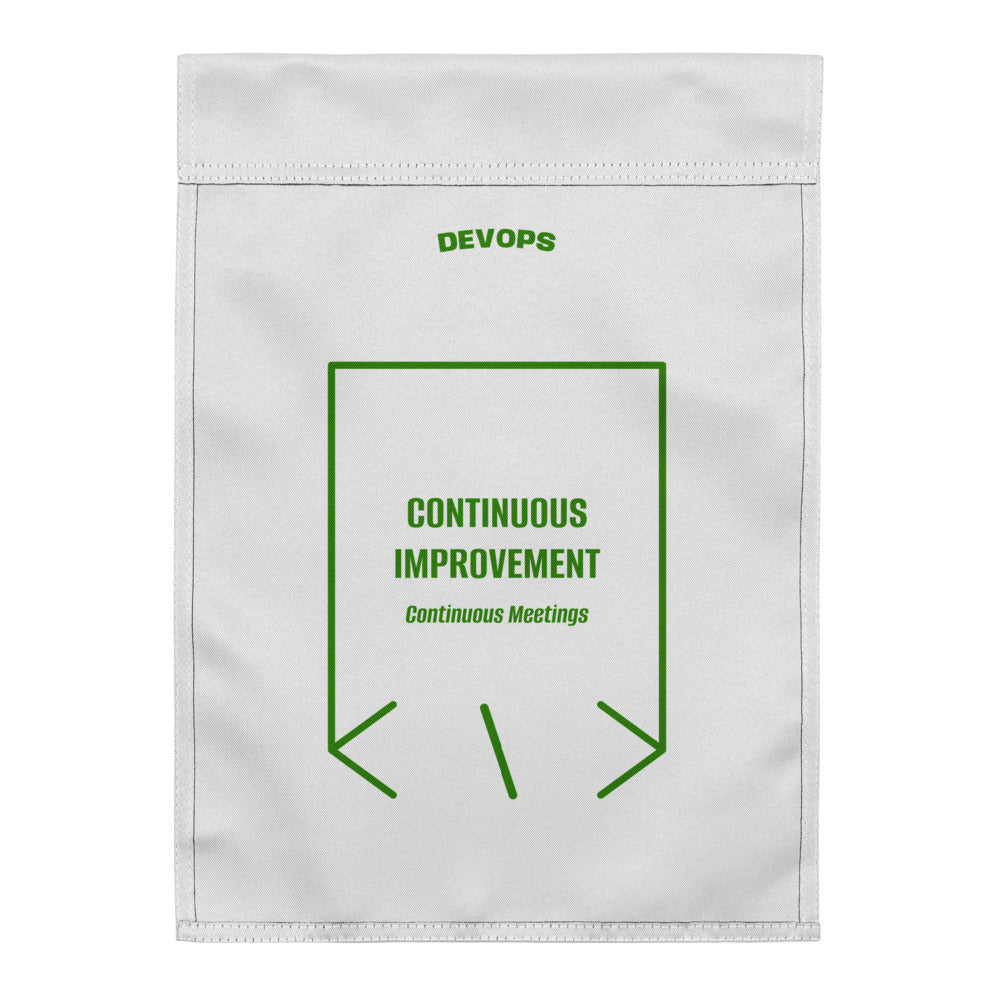 Continuous Improvement — White Green back mockup