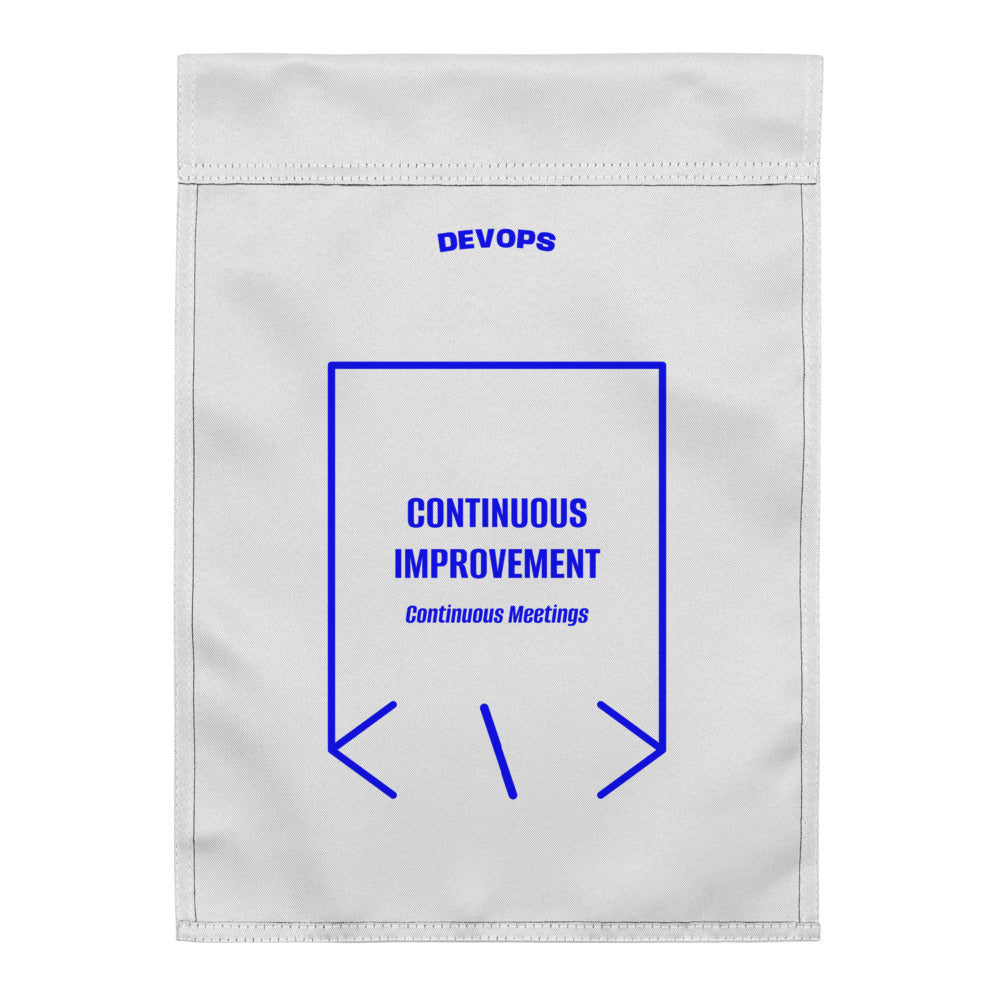 Continuous Improvement — White Blue back mockup