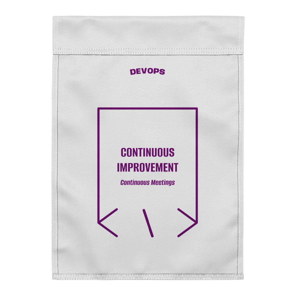 Continuous Improvement — White Purple back mockup