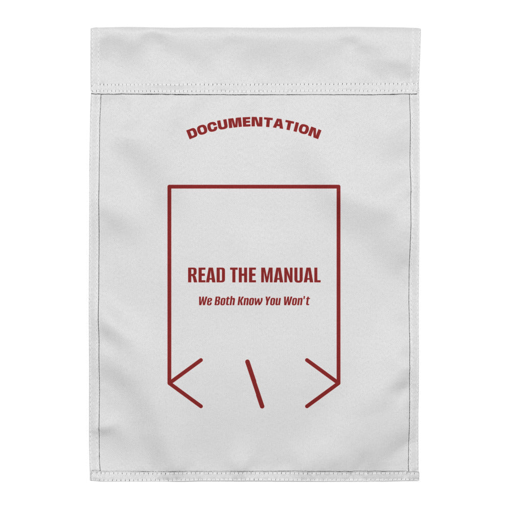 Read The Manual — White Brown back mockup
