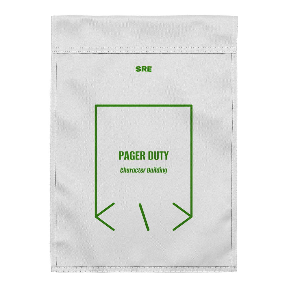 Pager Duty — secondary back mockup