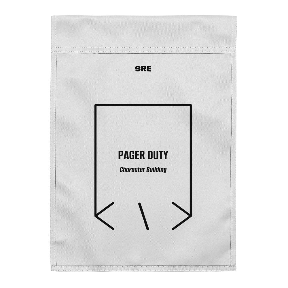 Pager Duty — White Black back mockup