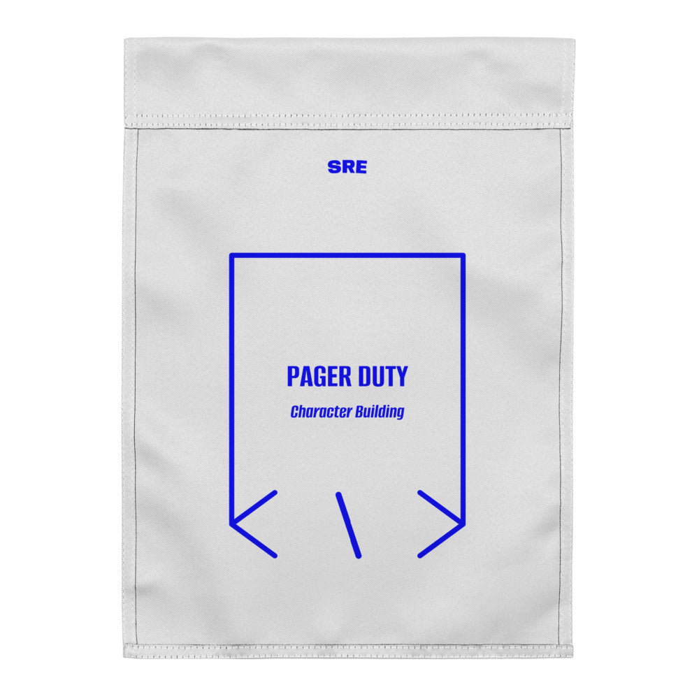 Pager Duty — White Blue back mockup