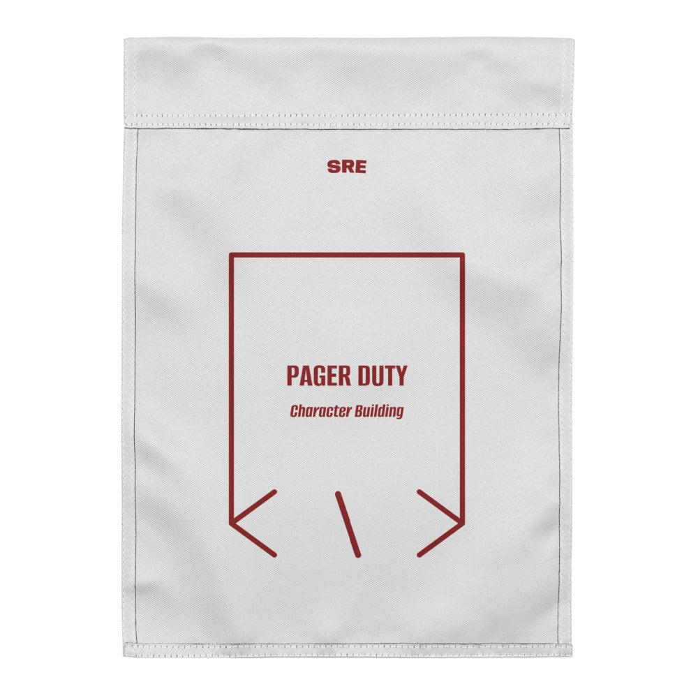 Pager Duty — White Brown back mockup